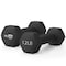 Wecare Fitness Neoprene Coated 12 Lbs Dumbbells for Non-Slip Grip, Set of Two, Black, 2PK WC-2P-12LB-BK - alternate 3